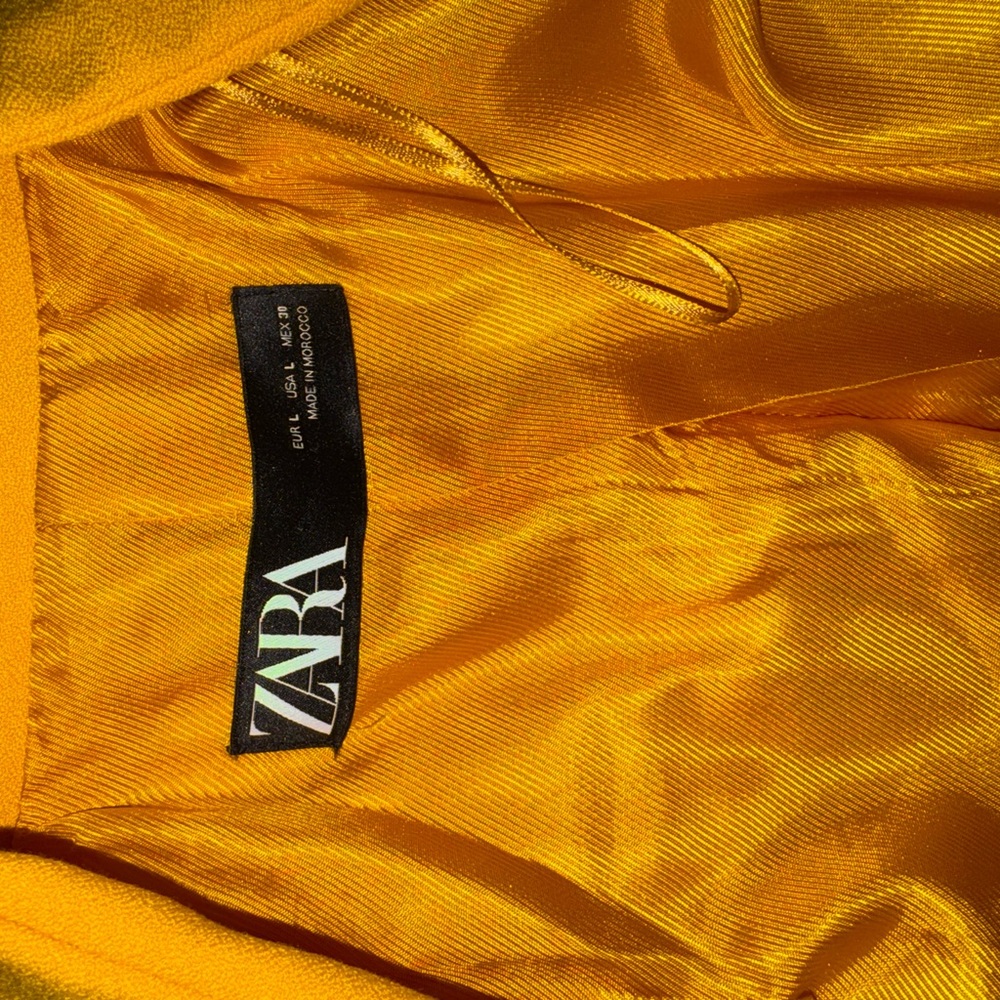 Zara Bright Yellow Longline Blazer - Picture 4 of 5
